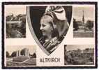 (RECTO/VERSO) ALTKIRCH EN 1954 - SOUVENIR - MULTIVUES - Altkirch