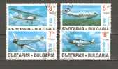 BULGARIA 1995 - AIRCRAFT/AVIATION - CPL. SET - USED OBLITERE GESTEMPELT USADO - Used Stamps