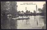 CPA  ANCIENNE- FRANCE- PRÉ-EN-PAIL (53)- ETANG DE LA CHAUVINIERE- BARQUE ANIMÉE- CABANONS - Pre En Pail