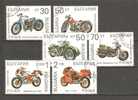 BULGARIA 1992 - MOTOCYCLES - CPL. SET - USED OBLITERE GESTEMPELT - Used Stamps