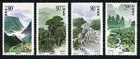 China 2001-25 Liupanshan Mountain Stamps Mount Forest River Pool Lotus Plant Flora - Agua