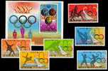 North Korea Stamps +s/s 1976 Olympic Games Gymnastics Diving Fencing Judo Race Sport - Sommer 1976: Montreal