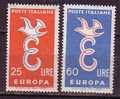 PGL - EUROPA CEPT 1958 ITALIE Yv N°765/66 ** - 1958