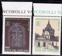 CITTÀ DEL VATICANO VATICAN VATIKAN 1998 OSTENSIONE DELLA SACRA SINDONE SHROUD'S SHOW SERIE COMPLETA COMPLETE SET MNH - Ungebraucht