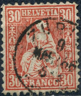 Pays : 453,3 (Suisse)            Yvert Et Tellier N° :    38 (o) - Used Stamps