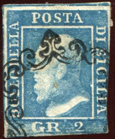 Pays : 245,8 (Italie: Deux-Siciles (Sicile))  Yvert Et Tellier N° :   20 (o) - Sicilië