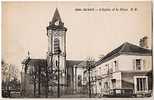 93 DUGNY - L Eglise Et La Place - Dugny