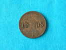 1933 A - 1 REICHSPFENNIG / KM 37 ( For Grade, Please See Photo ) ! - 1 Renten- & 1 Reichspfennig