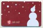 JackCash,  U.S.A.  Carte Cadeau Pour Collection # 8 - Gift And Loyalty Cards