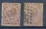 Belgie - Belgique Ocb Nr :  19 - 19 A  (zie  Scan) - 1865-1866 Profiel Links