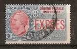 1908 REGNO USATO ESPRESSO 30 CENT - RR3293 - Eilsendung (Eilpost)