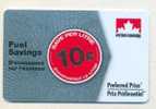 Petro Canada,  CANADA, Carte Cadeau Pour Collection Bilingual # 1 - Gift And Loyalty Cards