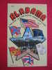 Alabama The Star Of The South Under Six Flags  Confederate   Linen - Andere & Zonder Classificatie