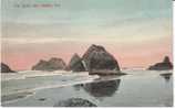 Seaside OR Oregon, Seal Rocks On Pacific Ocean Beach, C1900s Vintage Postcard - Other & Unclassified