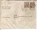 Irl002c/ IRLAND -   Brief, Wappen, Mi.Nr.75 (2 X) Commercially Used To Switzerland (Brief, Cover, Letter) - Brieven En Documenten