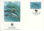 W0906 Dauphin De Fraser Lagenodelphis Hosei Niue 1993 FDC WWF - Dolphins