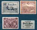 LOT DE 4 BILLETS A IDENTIFIER . - To Identify