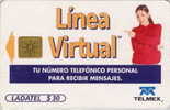 # MEXICO A94 Linea Virtual - Woman 30 Gem   Tres Bon Etat - Mexico