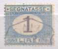 ITALY 1870 - 94 SEGNATASSE LIRE 1 USED VF - Taxe
