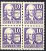 Sweden 1938. Michel 243B. Block Of 4. MNH(**) - Ungebraucht