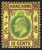 Hong Kong #96 Mint Hinged 12c Edward VII From 1907 - Neufs