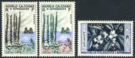New Caledonia #300-02 Mint Never Hinged Set From 1955 - Unused Stamps