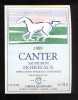 Etiquette De Vin Bordeaux Sauvignon 1989  -  Canter  -  750 Ml  -  Thème Cheval - Pferde