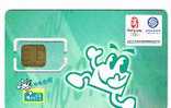 CINA  - CHINA MOBILE - GSM SIM CARD (WITH CHIP, USED)   -  BEIJING 2008: MASCOTTE  -  RIF. 2761 - China