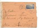 457 MONACO Cover 2,50F ISOLATO SOLO 1940 COVER To Italy CENSURA CENSOR - Marcophilie