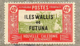 Wallis Et Futuna : Case De Chef Indigène - Timbre De Nouvelle-Calédonie De 1928/38, Surchargés - Neufs