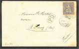 SWITZERLAND, ENVELOPE 1872, 30 CENTIMES FROM LAUSANNE TO FRANCE - Lettres & Documents