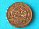 1847 - ONE CENT / KM 67 ( For Grade, Please See Photo ) ! - 1840-1857: Braided Hair (Cheveux Tressés)