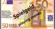 Billet De Jeu (fictif)  - Spielgeld Playing Money - 50 Euros - Specimen