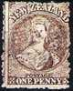 ONE PENNY Pale Brown  Of 1871 (watermark "star")  Michel-No.31a = 35 Euro - Gebraucht