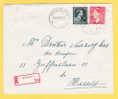 696+910 Op Brief Aangetekend Met Stempel HASSELT - 1936-1957 Collar Abierto