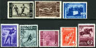 Romania B69-76 Mint Hinged Semi-Postal Set From 1937 - Neufs