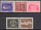 Romania B149-53 Mint Hinged Set From 1941 - Unused Stamps