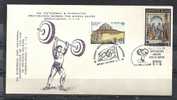 GREECE ENVELOPE  (A 0113) 4th EUROPEAN AND UNIVERSAL CHAMPIONSHIP OF YOUTHS OF WEIGHTS RAISING - THESSALONIKI  11.7.78 - Affrancature E Annulli Meccanici (pubblicitari)