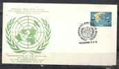 GREECE ENVELOPE (A 0117) INAUGURATION OF THE PAVILLION OF THE U.N.O. AT THE INTERNATIONAL FAIR - THESSALONIKI   12.9.78 - Postembleem & Poststempel