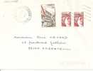 N° Y&t  2041+2X1965  LETTRE  COUERON    Vers   ARGENTEUIL Le 22 NOVEMBRE 1980 - Storia Postale