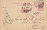 F-0489- Soprastampa 10 Cent. Di Corona Su Intero Postale Italia 1919 - Trento & Trieste