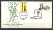 GREECE ENVELOPE   (A  0353)   XII WINTER OLYMPIC GAMES INSBROUK  "DELIVERY FLAME"  -  ATHENS   30.1.76 - Postal Logo & Postmarks