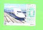 JAPAN -  Orange Picture Rail Ticket/Train As Scan - Mondo