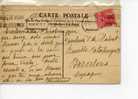 FRANCE - 1927-1928 -CARTE POSTALE AVEC YVERT 243 - CACHET PUBLICITAIRE - VICHY À BARCELONA - Lettres & Documents