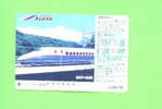 JAPAN - Orange Picture Rail Ticket/Train As Scan - World