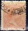 ESPAÑA 1889,  Nº 225,  75 Cts,   Pelon, Alfonso Xlll, , Usado - Used Stamps