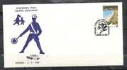 GREECE ENVELOPE  (B 0032)  EUROPEAN YEAR OF ROAD SAFETY  -  ATHENS   6.2.1986 - Postal Logo & Postmarks