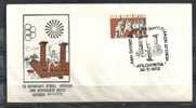 GREECE ENVELOPE (B 0055)  XX OLYMPIC GAMES - MUNICH TOUCH OLYMPIC FLAME - ANCIENT OLYMPIA   28.7.1972 - Postal Logo & Postmarks
