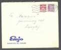 Denmark EMJO, Vanløse 1954 Cover To Lyngby - Lettres & Documents