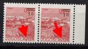 U-84  JUGOSLAVIA TURISMO BUDVA MONTENEGRO  DEFINITIVE   ERROR PRINTING  TYPICAL  NEVER HINGED - Imperforates, Proofs & Errors